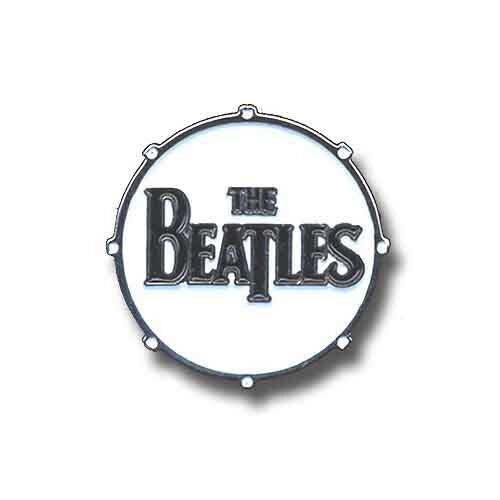 The Beatles Pin Badge - Drum Drop T Logo