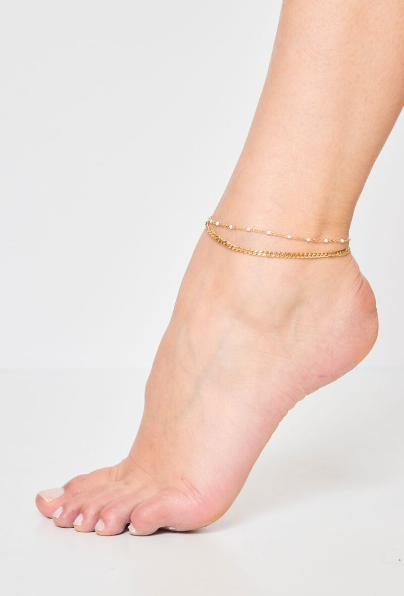 Bracciale alla caviglia in acciaio inossidabile 624RX03