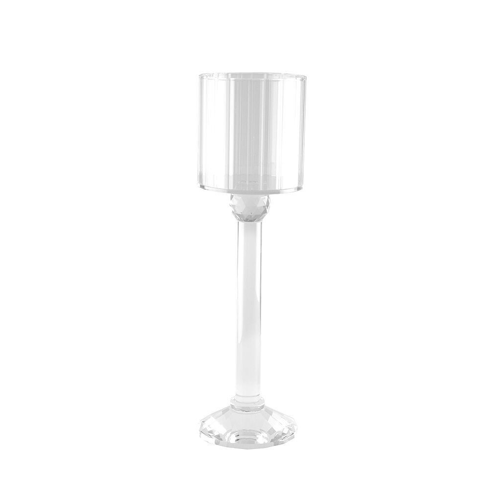 Candelabro de cristal con soporte 10x10x35cm