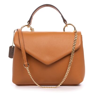 Aramengo women's shoulder bag. Genuine Dollaro leather.