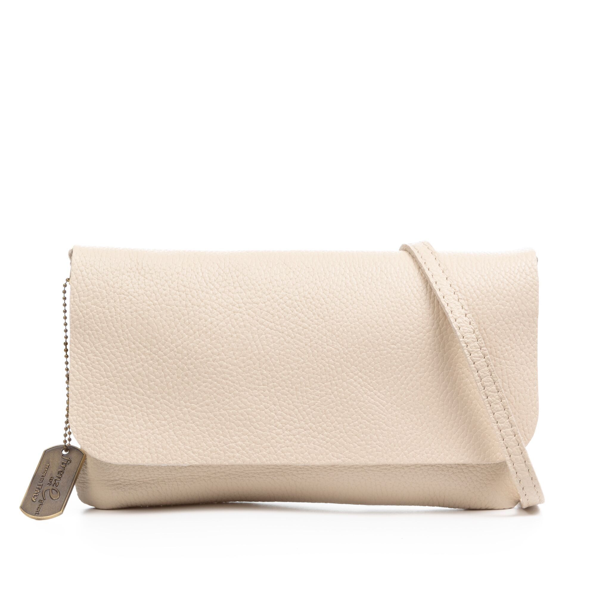 Aymavilles Damen-Umhängetasche. Echtes Dollaro-Leder.