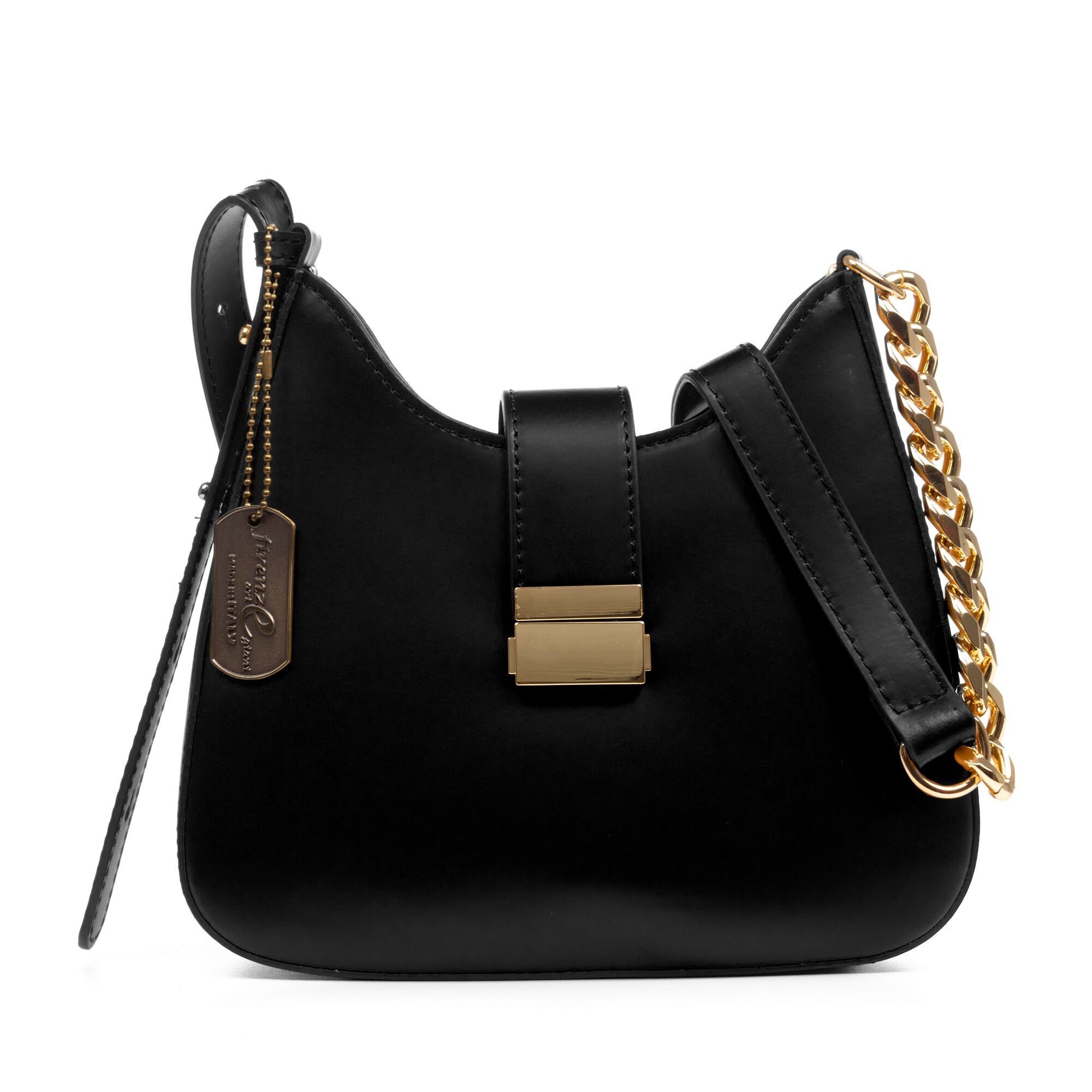 Arbus Damen-Umhängetasche. Ruga-Finish aus echtem Leder.