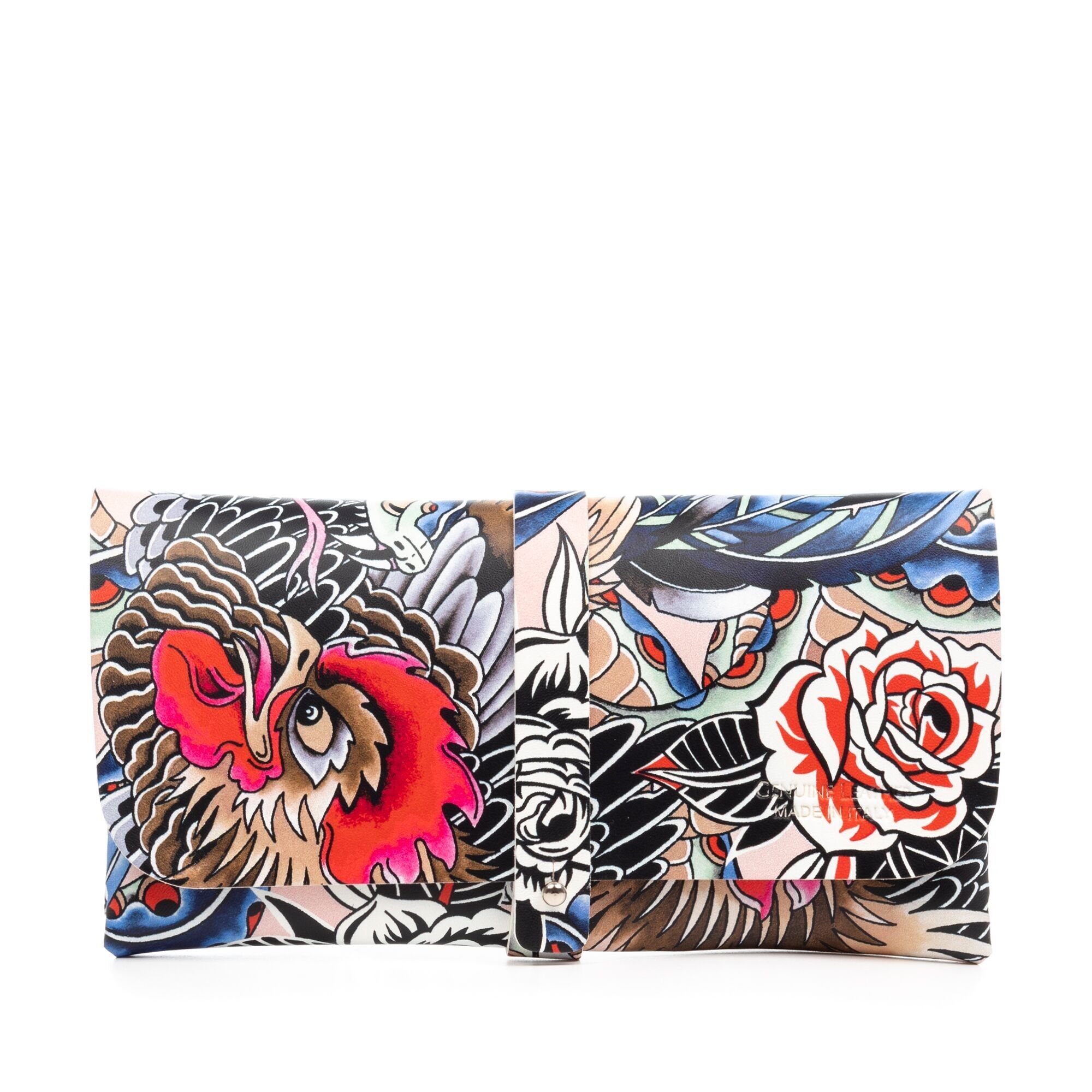 Borsa da donna Arba. Pelle con finitura Ruga stampata a tema.