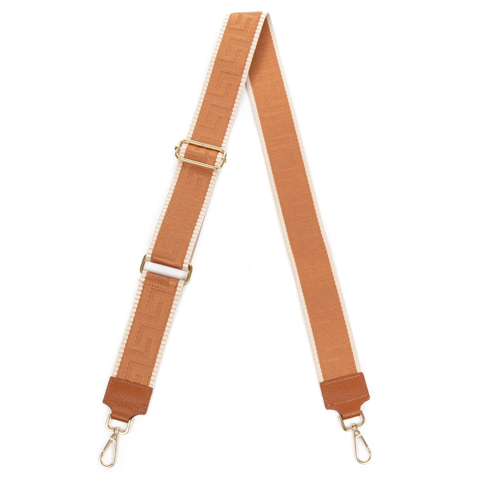 Appignano-Taschenriemen. Echtleder-Dollaro-Finish kombiniert mit Stoff.