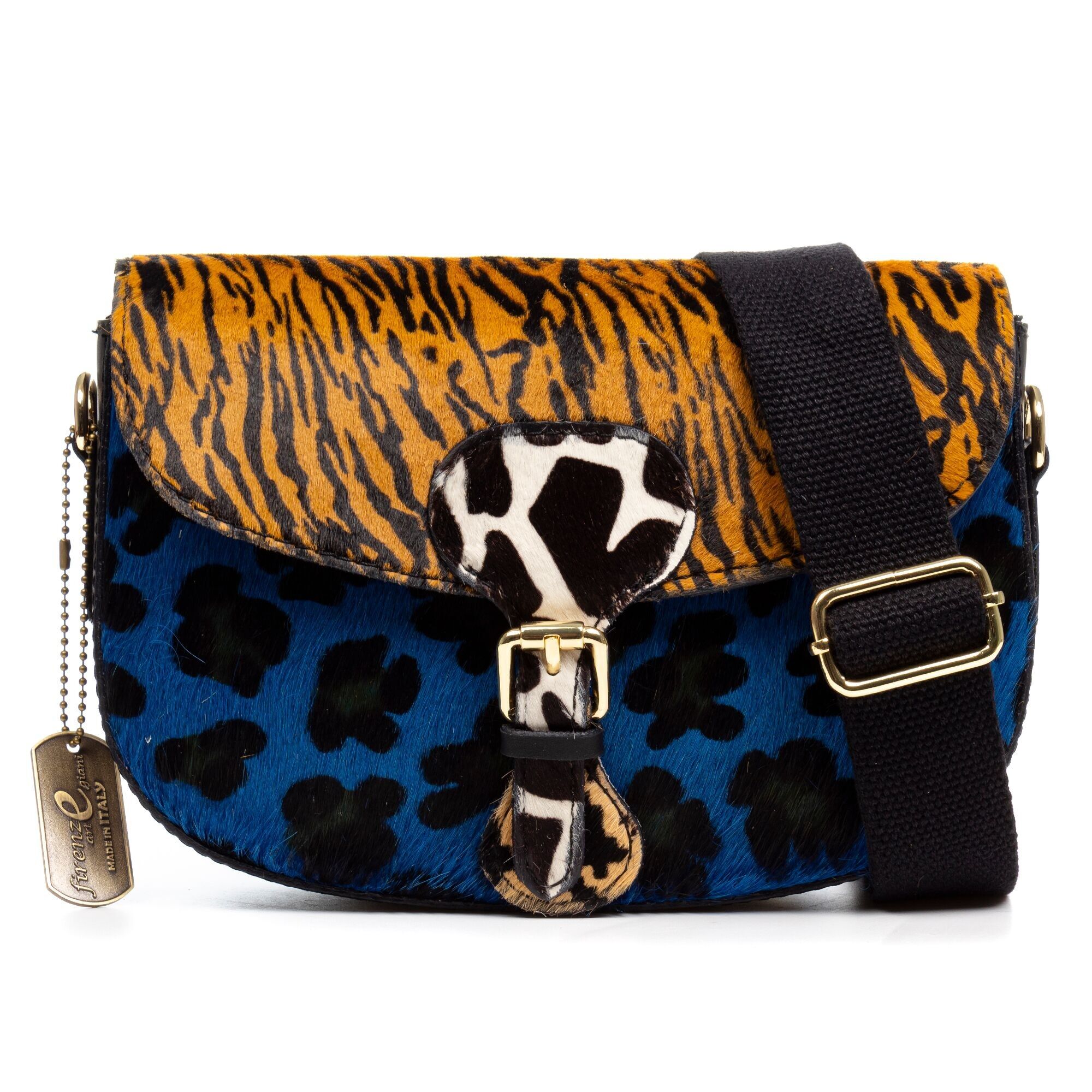 Borsa a tracolla da donna Annone. Finitura in vera pelle Cavallino