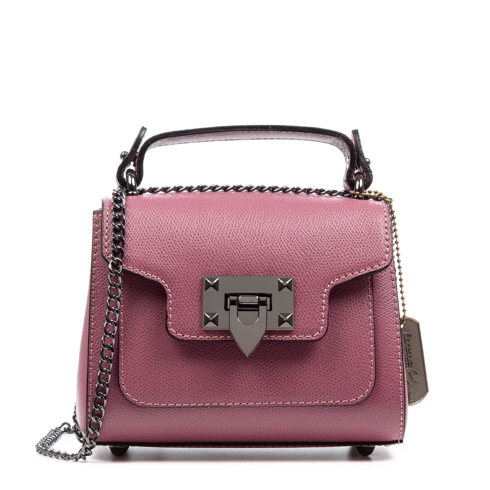 Angera Damen-Umhängetasche. Echtes Leder mit Palmellato-Finish