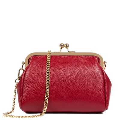 Ambivere Sac à main pour femme. Cuir véritable Dollaro.
