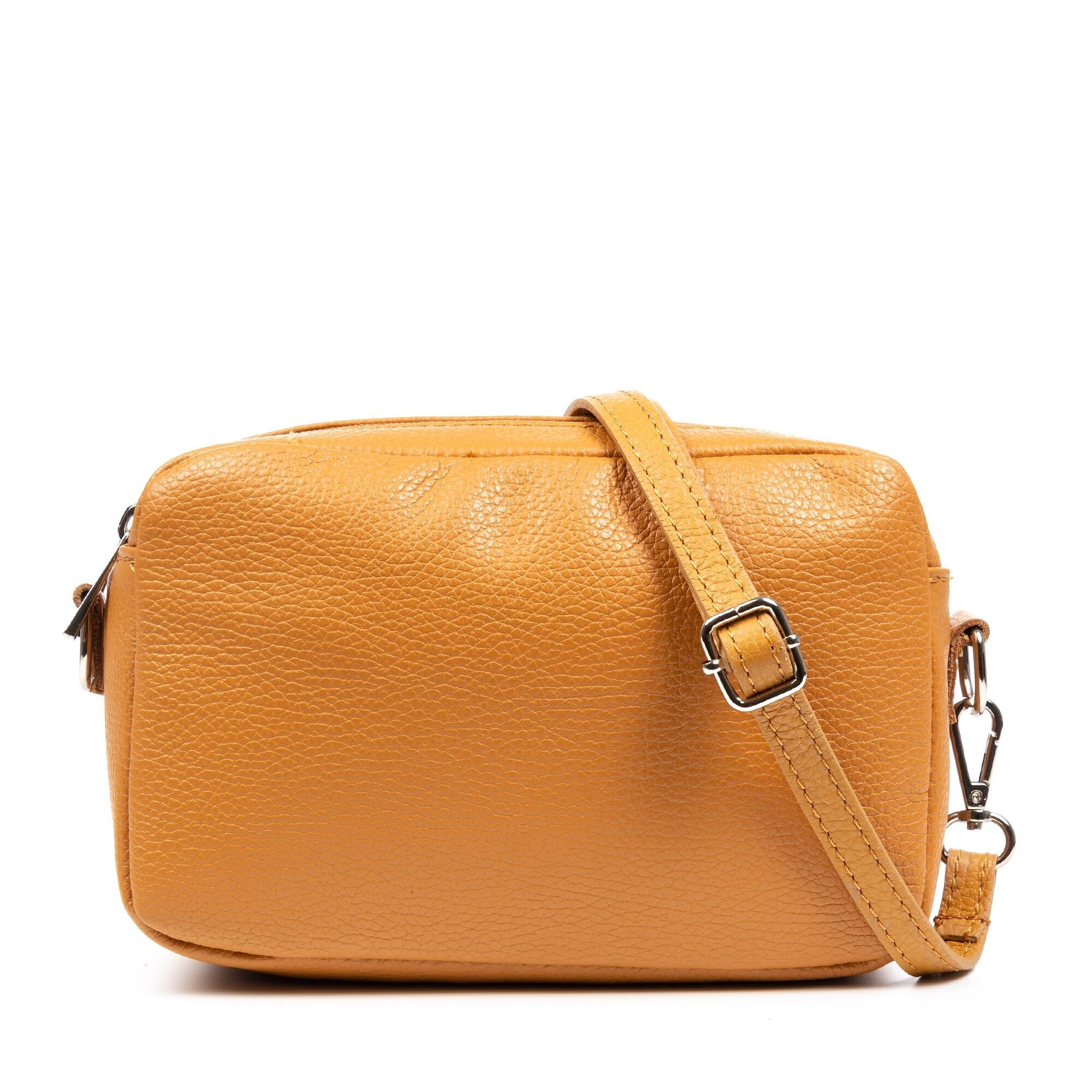 Borsa a tracolla da donna Alberona. Finitura in vera pelle Dollaro.