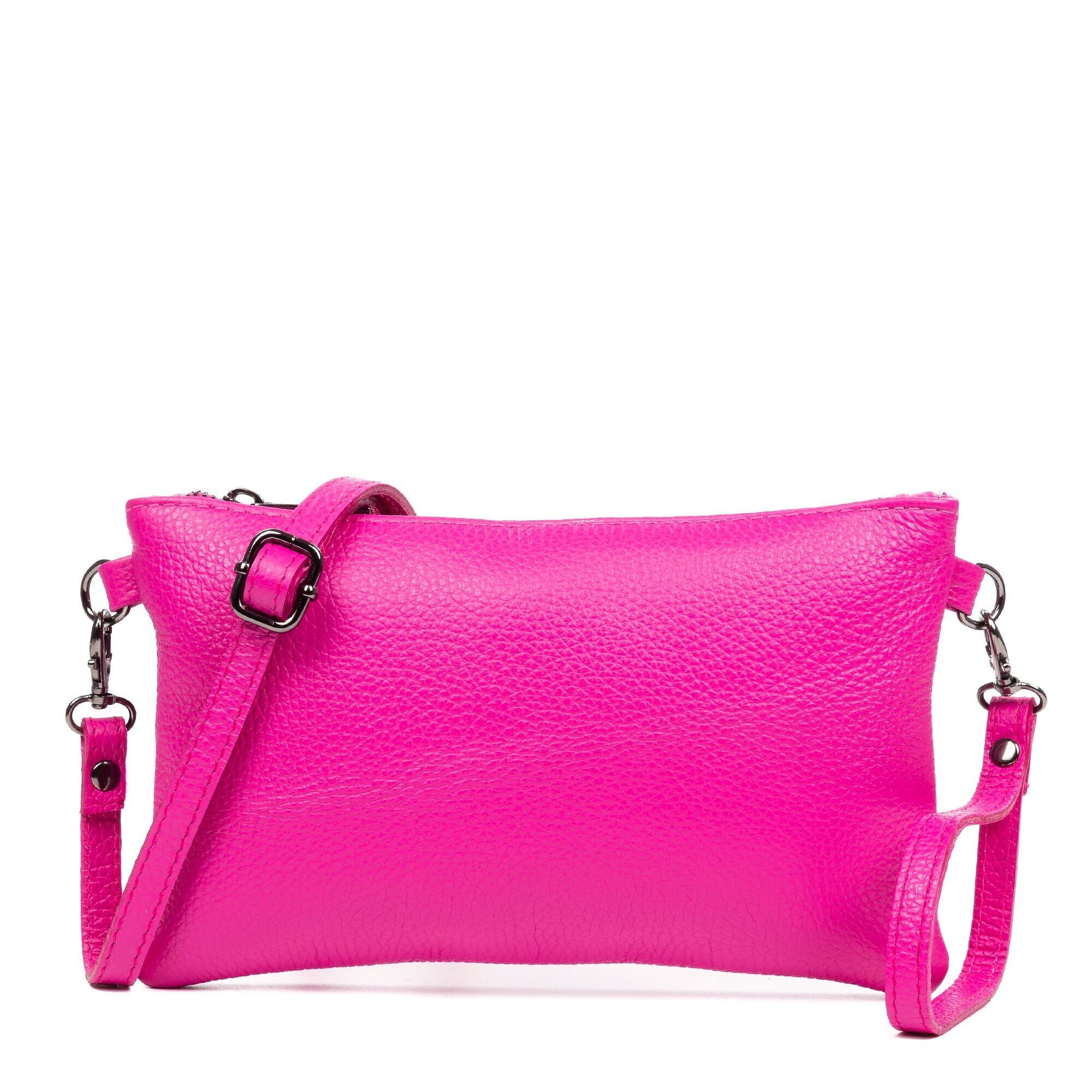 Borsa a spalla da donna in vera pelle finitura Albenga Dollaro.