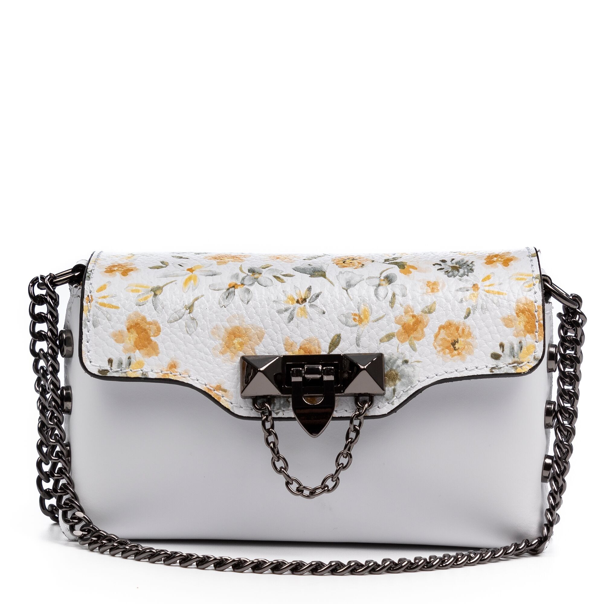 Sac à bandoulière Valeria pour femme.Cuir véritable imprimé Ruga