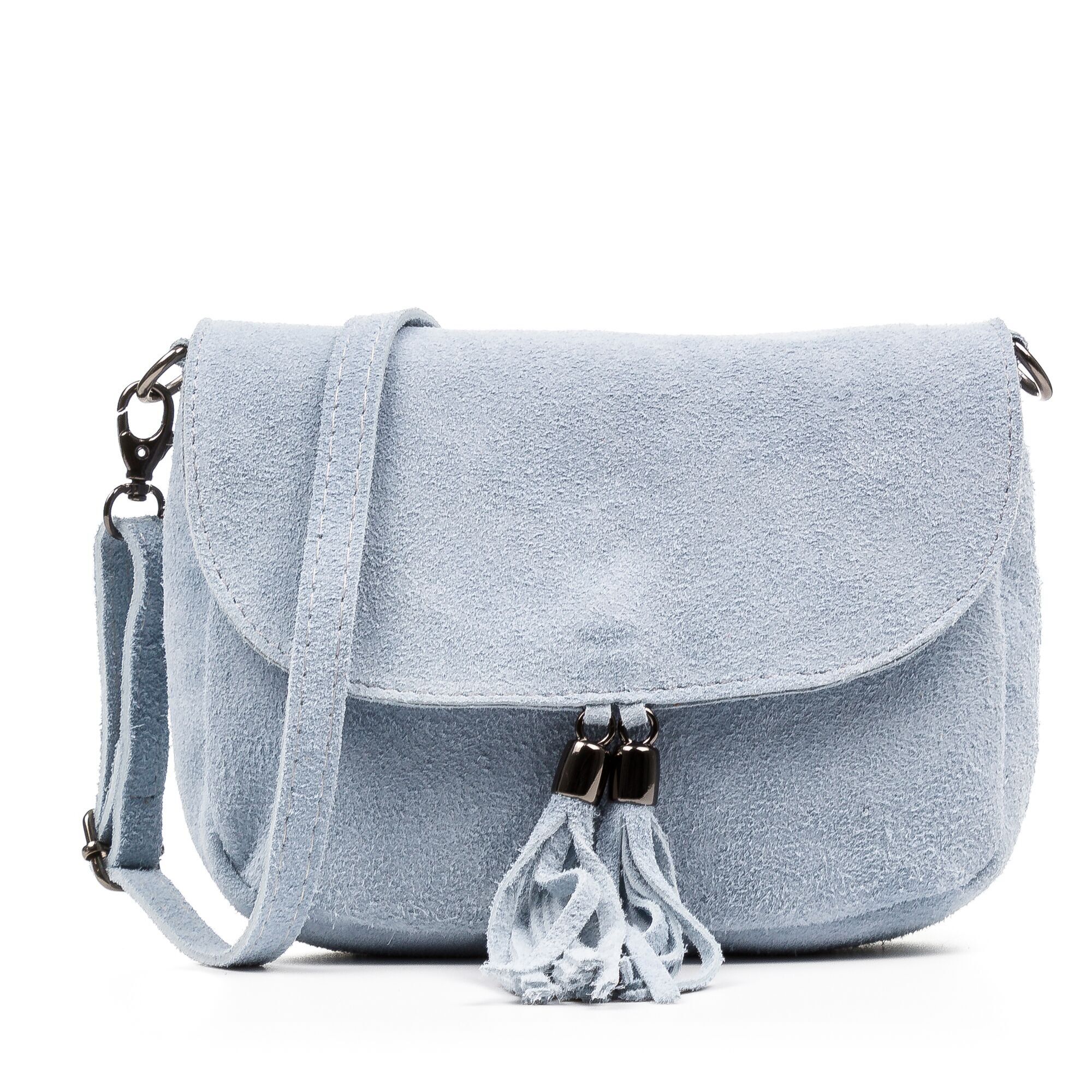 Sac à bandoulière Sebastiana pour femme.Cuir suédé véritable