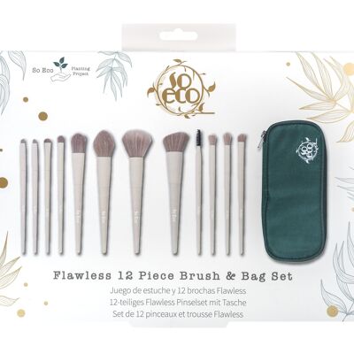 Ensemble de 12 pinceaux et sac So Eco Flawless