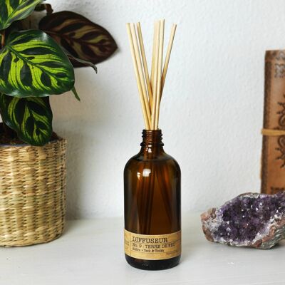 Difusor No. 9 TIERRA DE FUEGO - Ámbar + Teca/Tonka - 100ml
