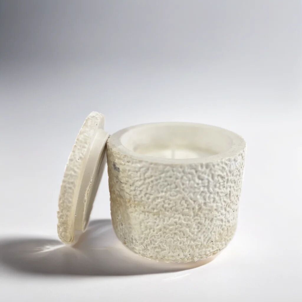 Vela aromática clásica - envase de cemento y yeso - 100% natural