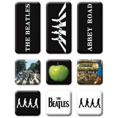 Imanes de los Beatles - Conjuntos de epoxi - Conjunto de 9 piezas de Abbey Road