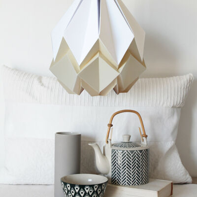 Two-tone Origami pendant light - M - Vanilla