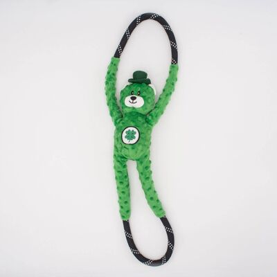 ZippyPaws St. Patrick's RopeTugz® - Lucky Bear