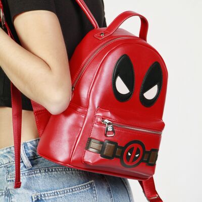 Marvel Deadpool Chibi-Mochila Heady, Rojo