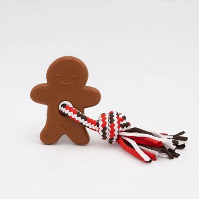 Massaggiagengive ZippyPaws Holiday ZippyTuff - Omino di pan di zenzero