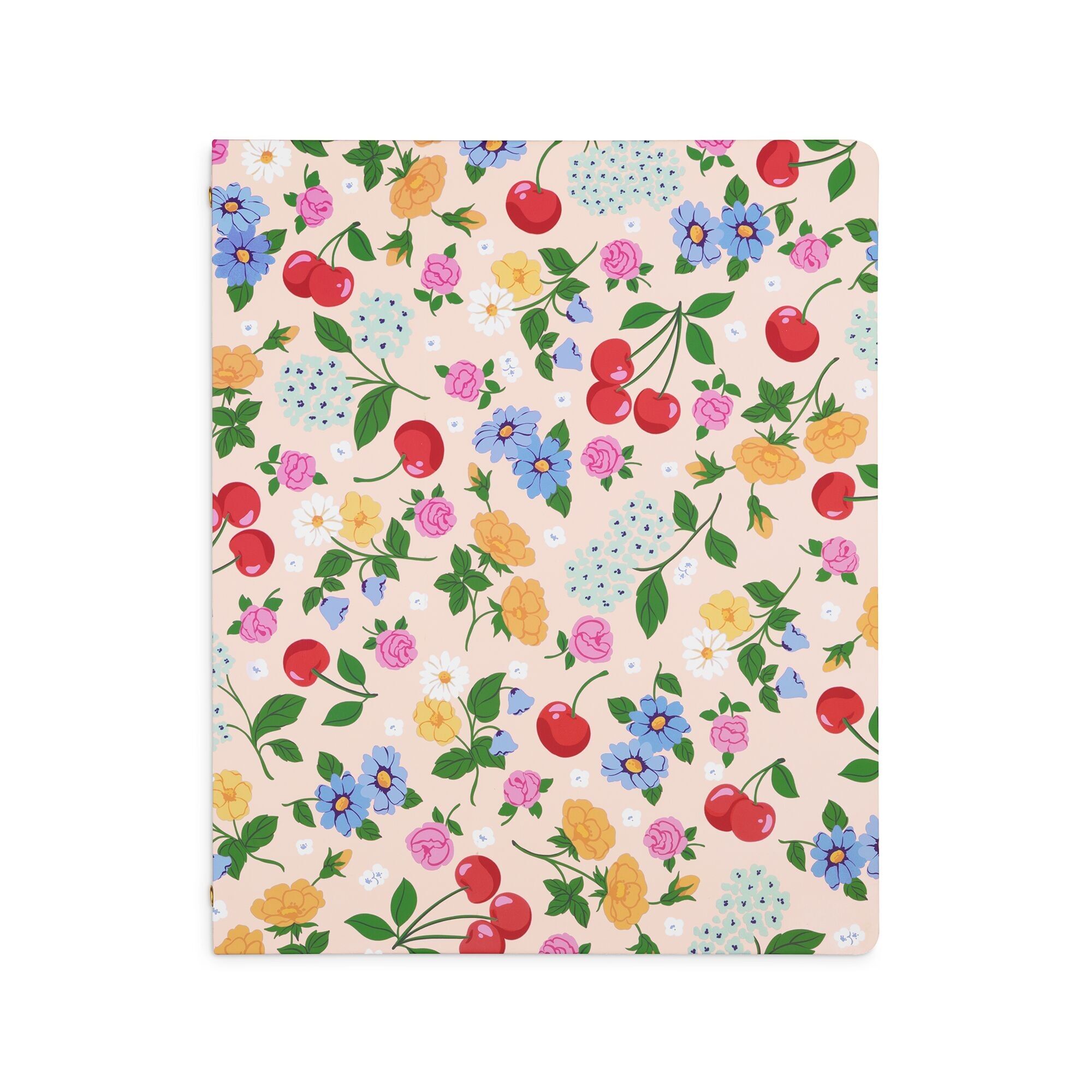 Raccoglitore ad anelli, fiori e frutta