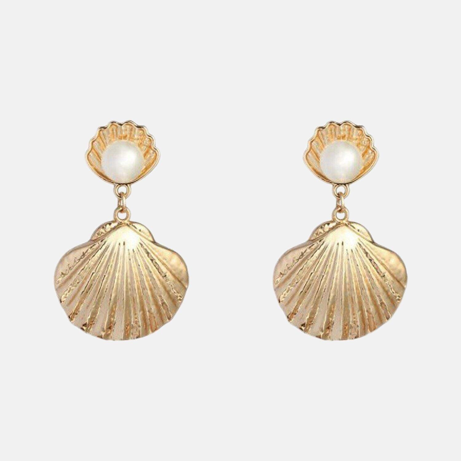 Orecchini Ariel Pearl Shell piccoli - Oro