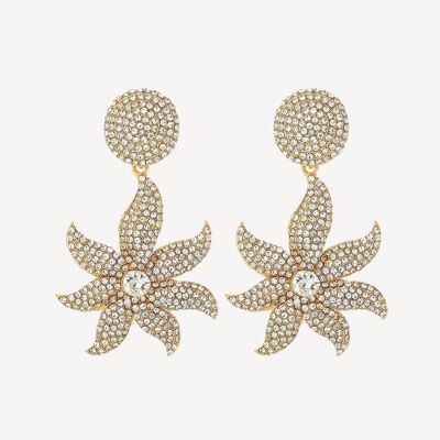 Soleil Star Earrings - Gold