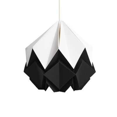 Zweifarbige Origami Pendelleuchte - S - Schwarz