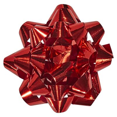 Lazo de regalo - Estrella de metal roja
