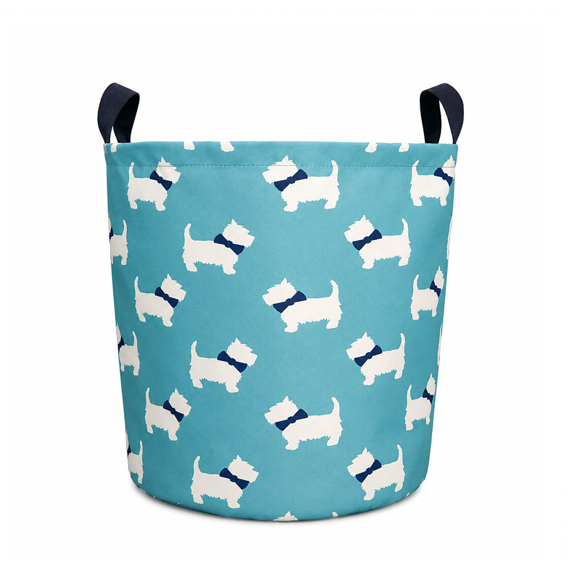 THE TOY Bin Kids Large Toy Container – 50 (d) x 45 (h) x45 (w) Westies dogs pattern/  Storage & Laundry Basket with Handles