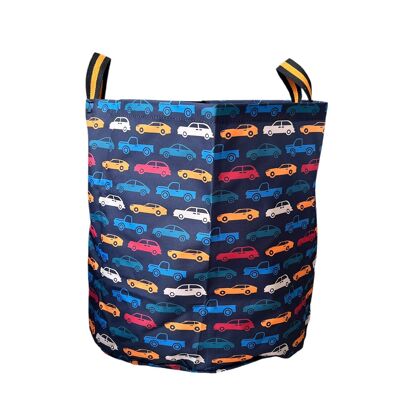CONTENEDOR GRANDE PARA JUGUETES - Coches de colores
