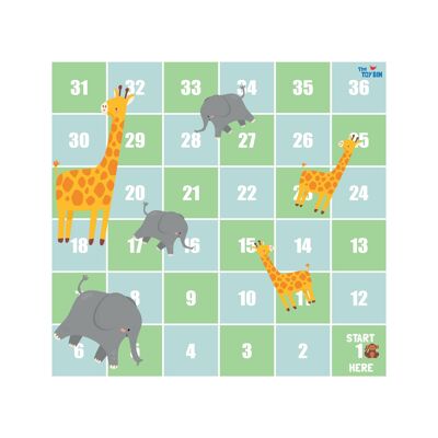 GIGANTIC FLOOR BOARD GAME-Giraffes and Elephants