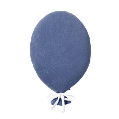 Coussin ballon bleu