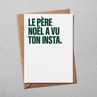Carte "Voeux" : Passe en privé sur Insta! (avec enveloppe)
