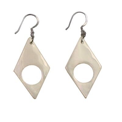 Real mother-of-pearl earrings INNERES FIRE.