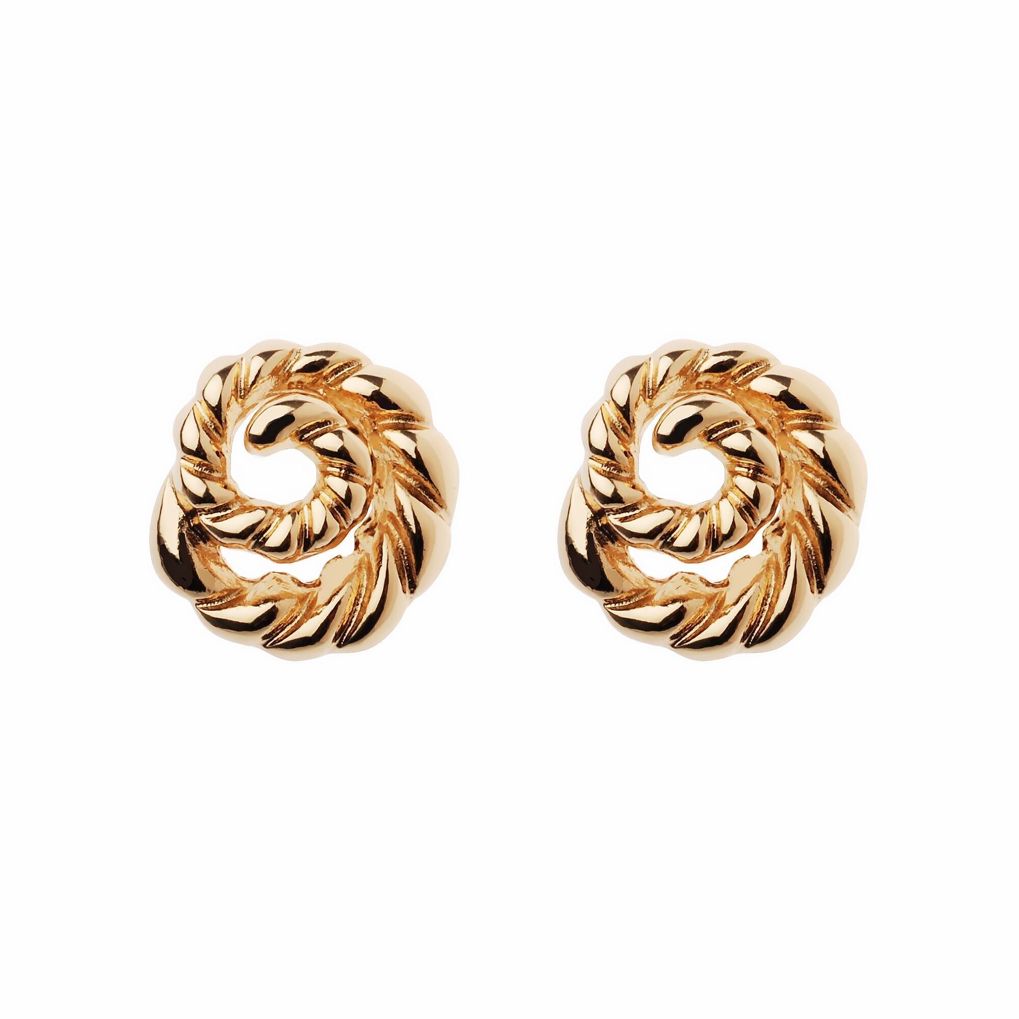 Ohrstecker mit Spiralstruktur