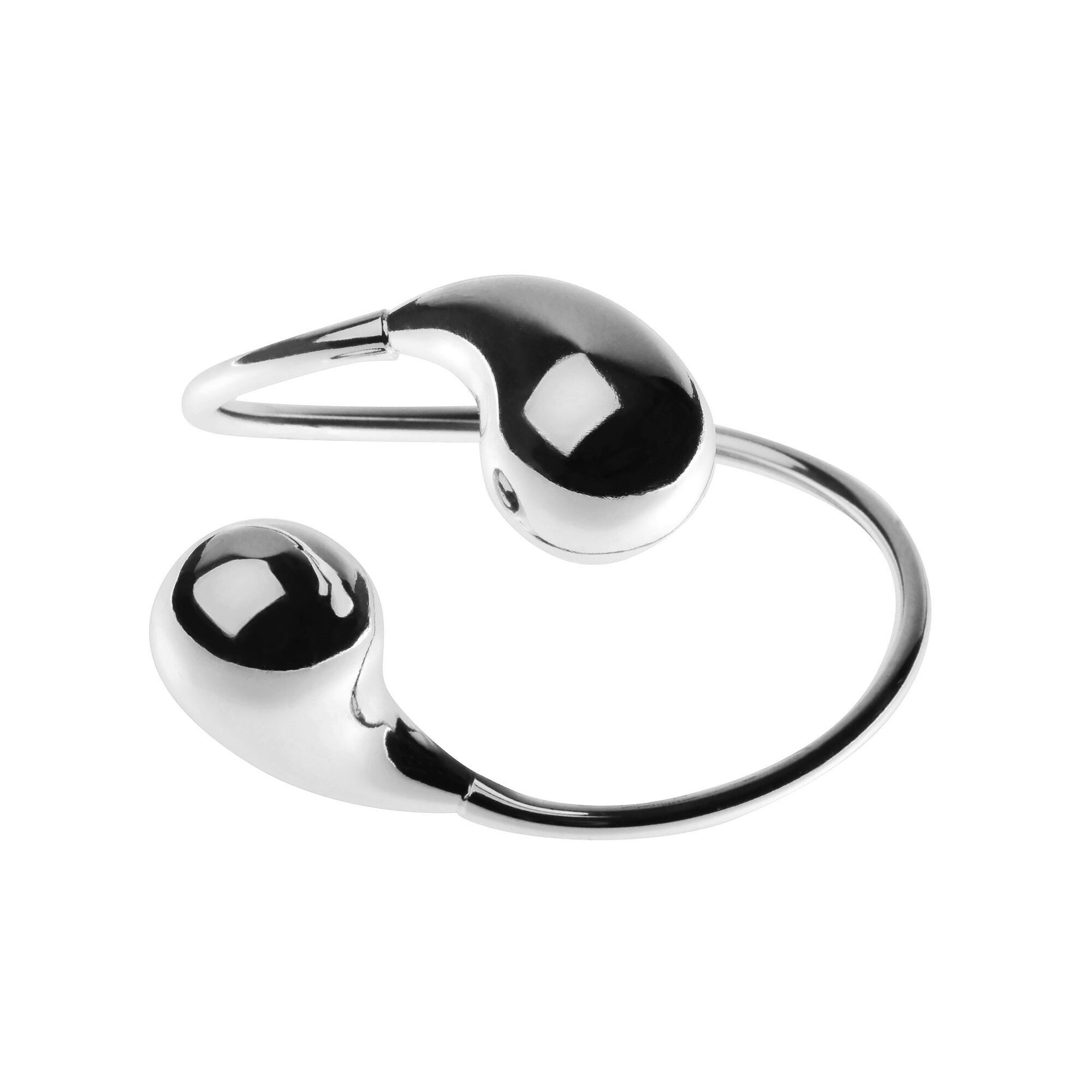 Sleek Elongated Teardrop Bangle