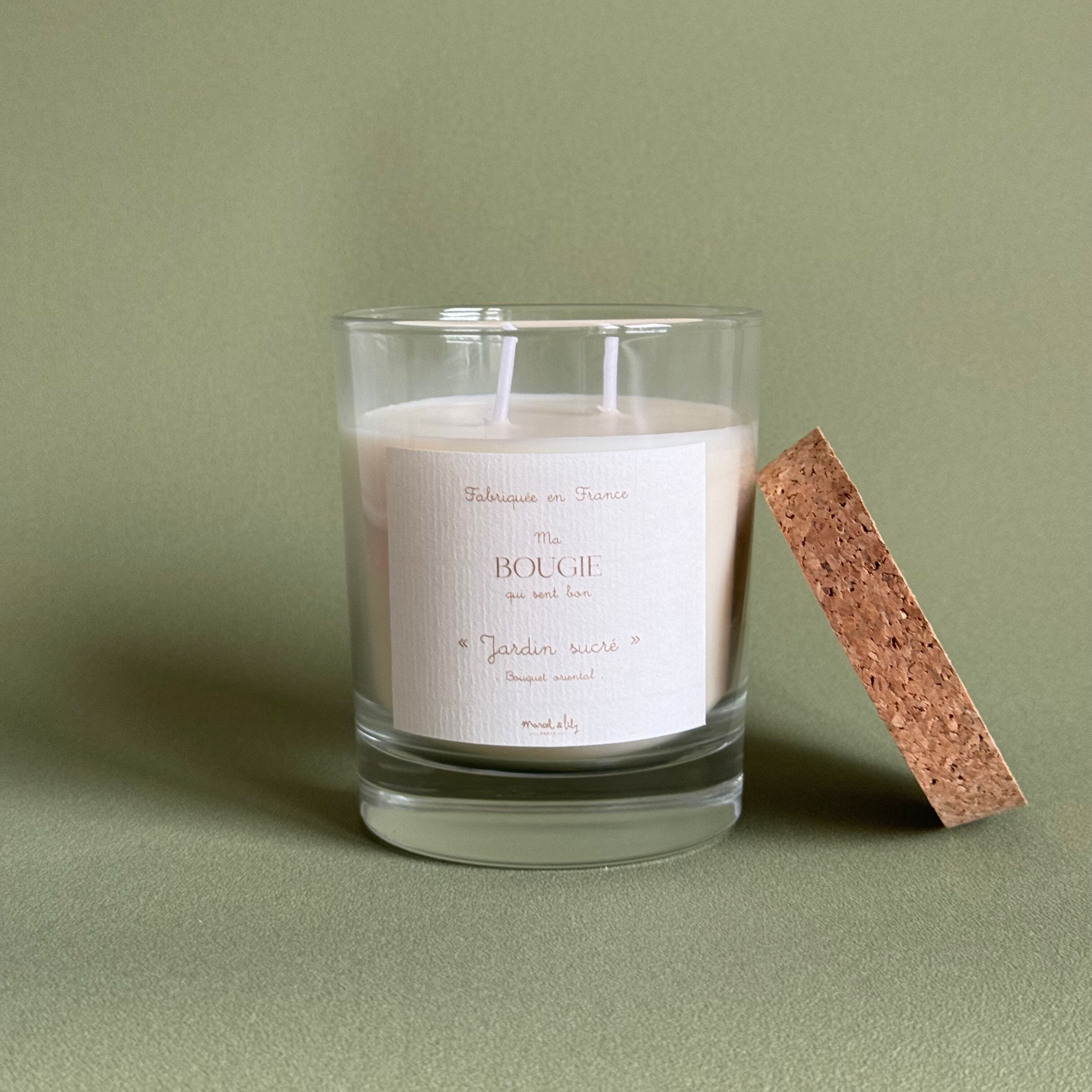 Candela vegetale "Sweet Garden" 2 stoppini 220gr