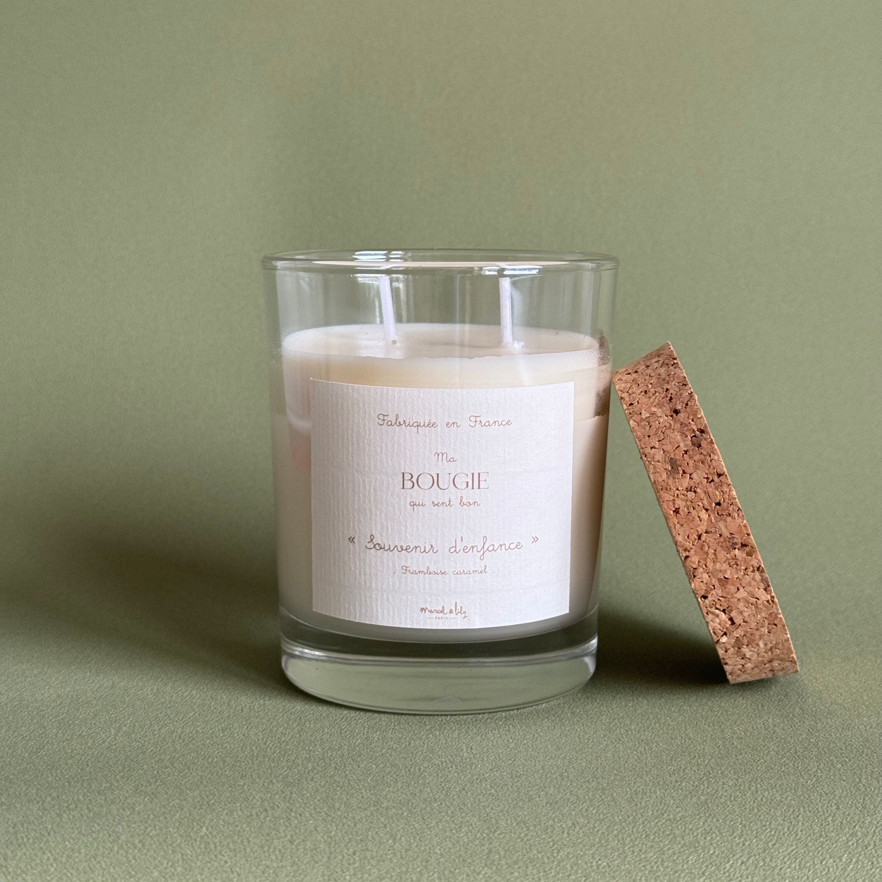 Candela vegetale "Ricordo d'infanzia" 2 stoppini 220gr