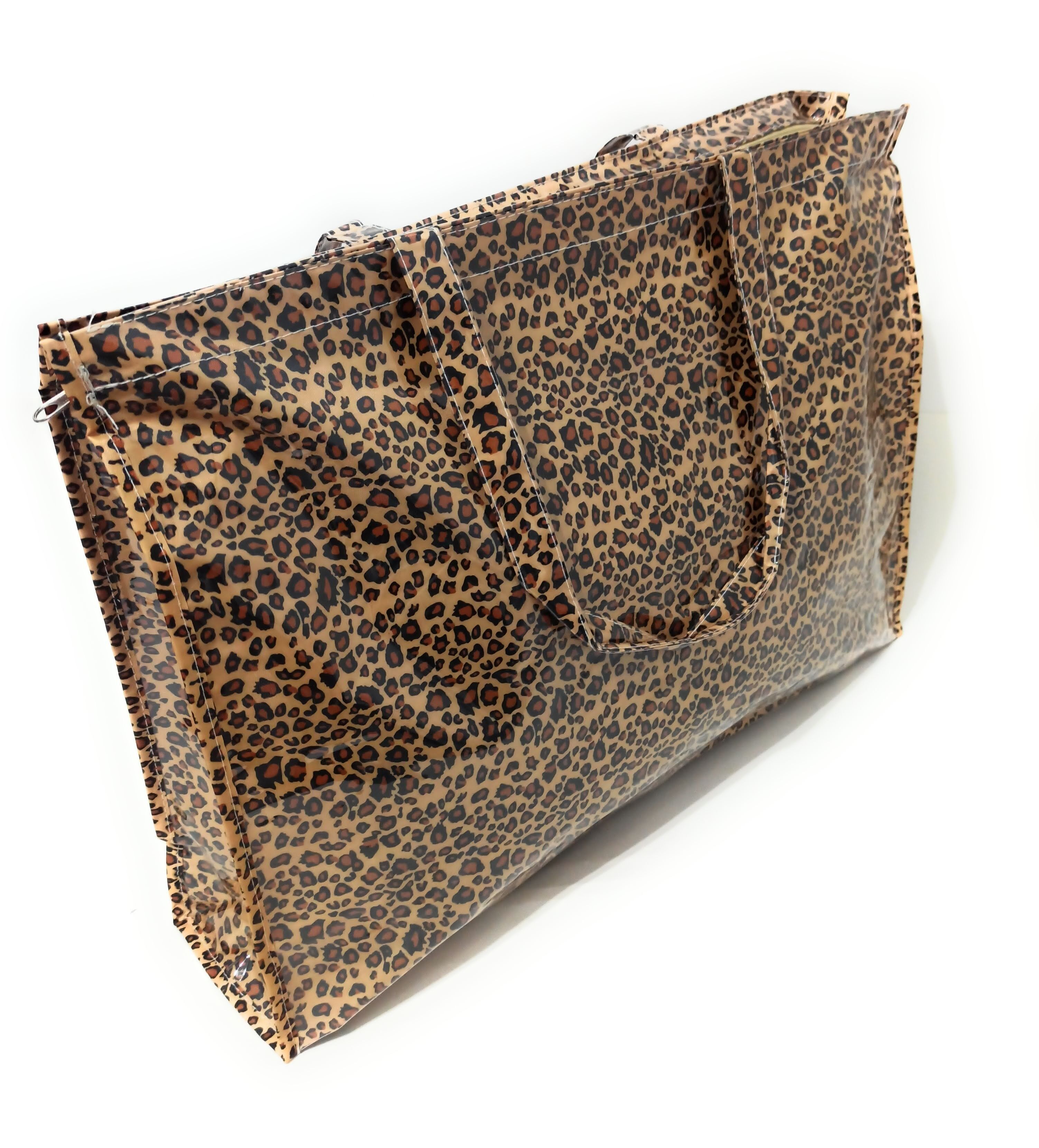 Borsa da spiaggia grande in plastica riciclata · Leo