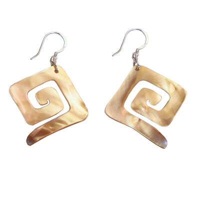 Real mother-of-pearl earrings SEELENKRAFT