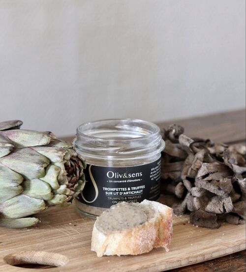 Trompettes & truffes sur lit d'artichaut