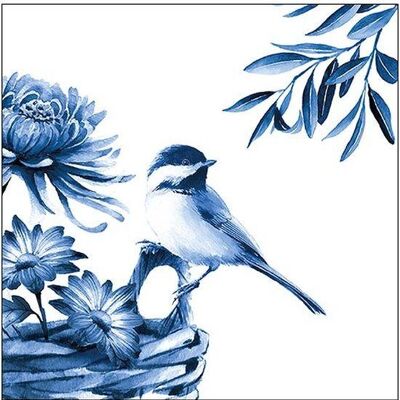 Servilletas de papel Ambiente 33 x 33 cm - 20 uds - Pájaro azul