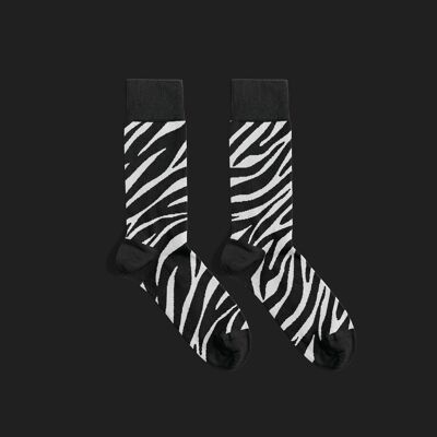 Calzini in pelle di zebra | calzini bianchi e neri | calzini minimali | calzini a banana