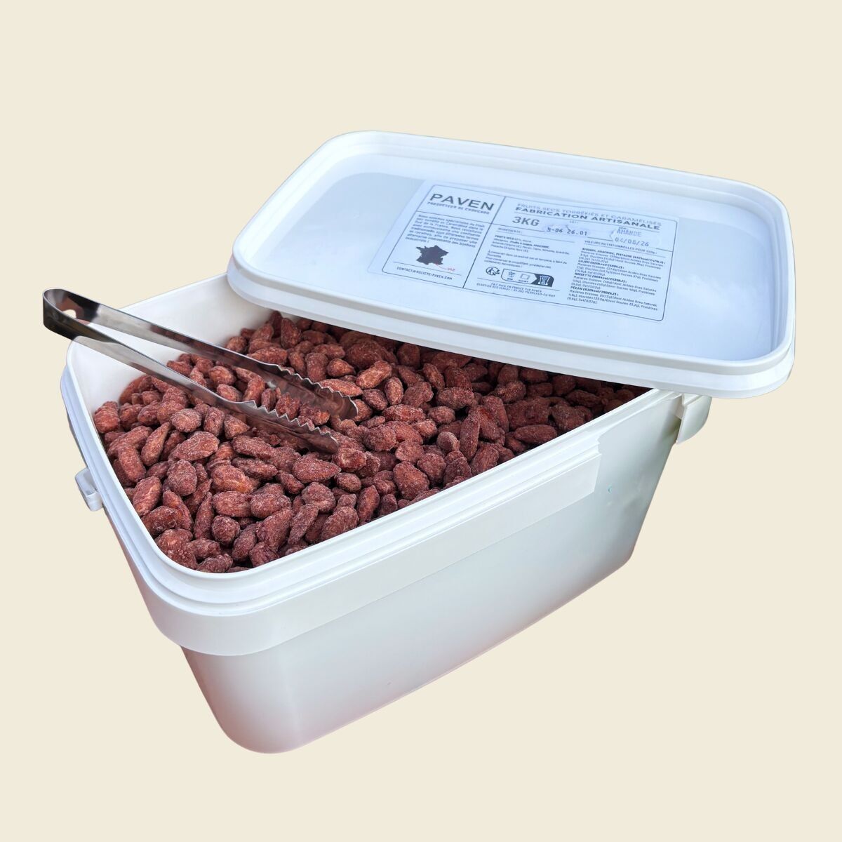 Chouchou Fruits Secs Torréfiés Caramélisés en Vrac 3kg  –  Confiserie Artisanale