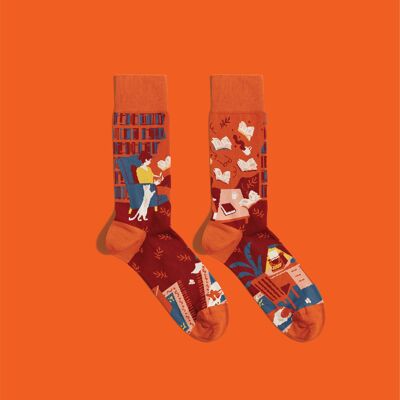 Storytime Socks | bookworm socks | books lover socks | Banana Socks