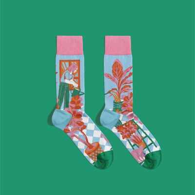 Calcetines para regar plantas | Calcetines verdes | Colección Plant Lover | Calcetines Banana