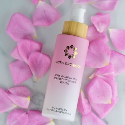 Detergente all'olio di rosa e tè verde
