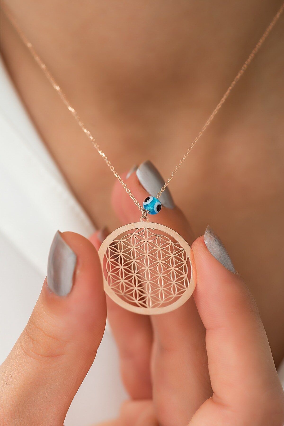 MANDALA EVIL EYE KETTE