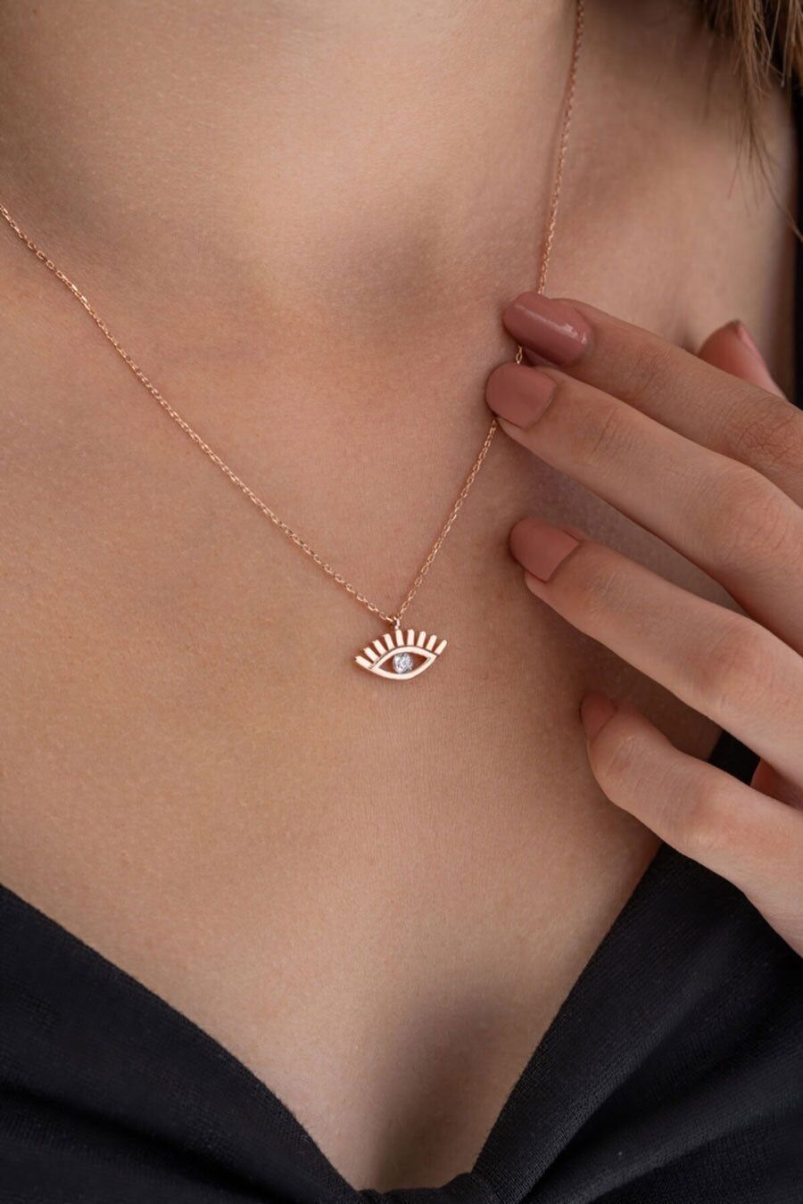 THE EYE ROSEGOLD KETTE