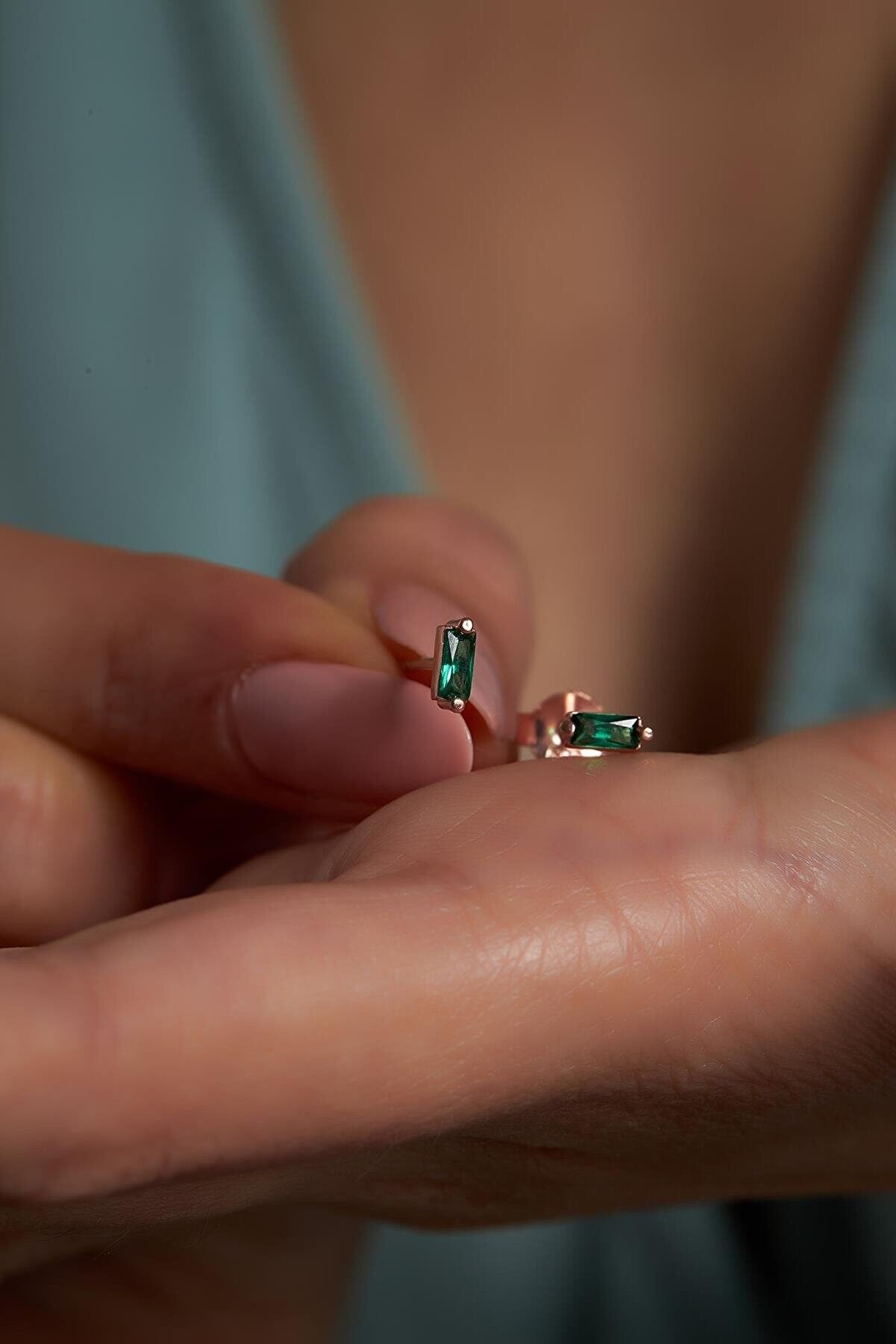 ORECCHINI BAGUETTE IN ORO